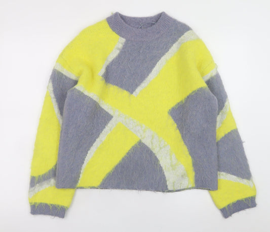 Womens UK Size S Zara Multicoloured Pullover Jumper