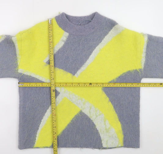 Womens UK Size S Zara Multicoloured Pullover Jumper