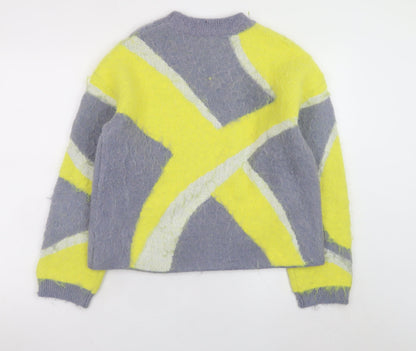Womens UK Size S Zara Multicoloured Pullover Jumper