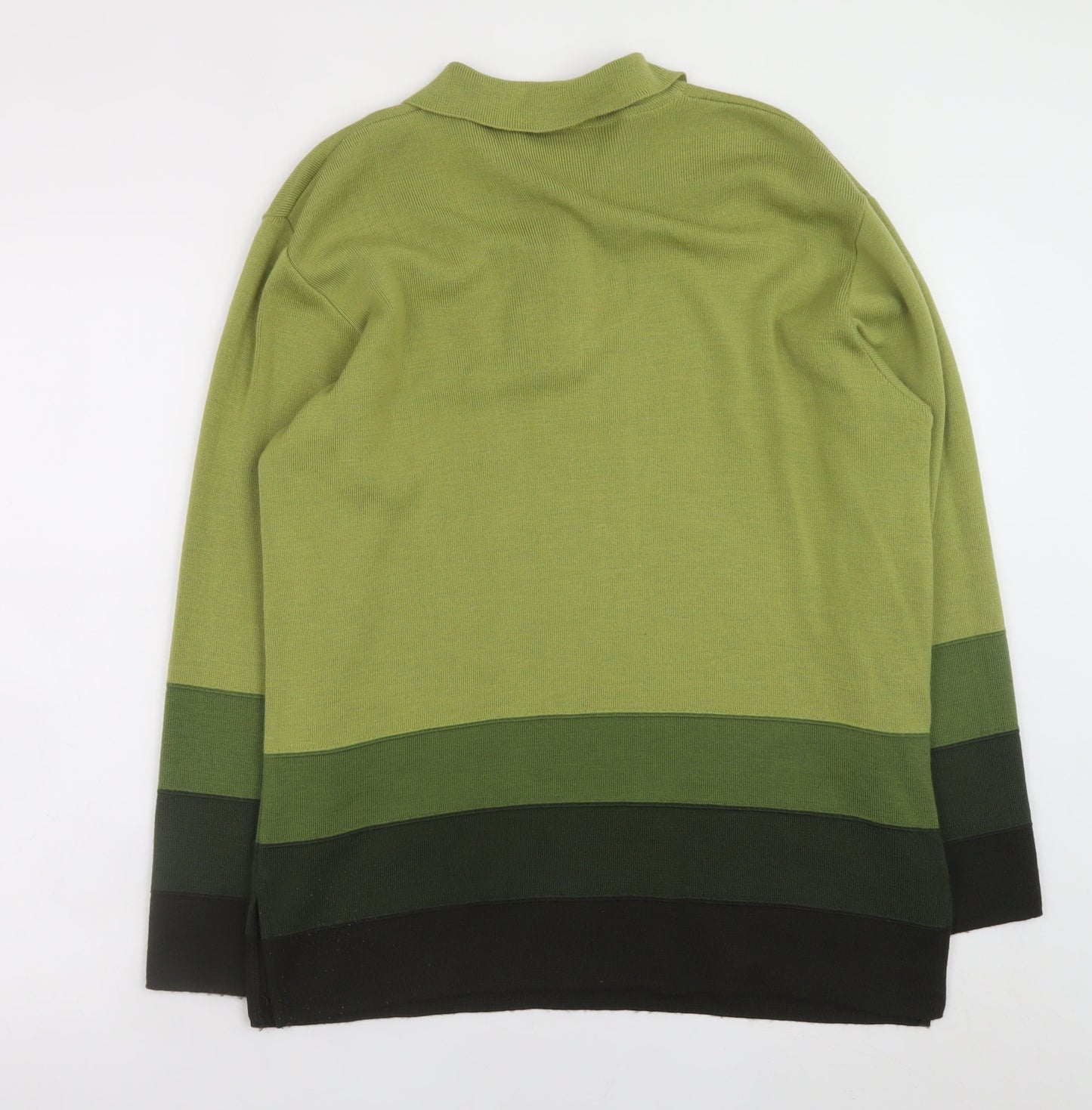 Womens UK Size M Tre Nani Green Henley Jumper