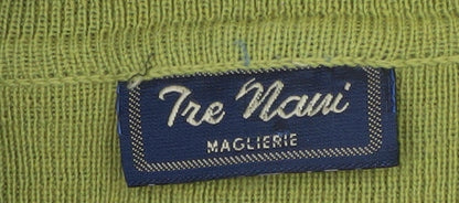 Womens UK Size M Tre Nani Green Henley Jumper