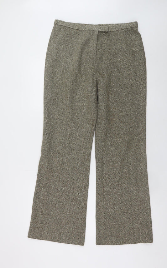Womens UK Size 14 Marks and Spencer Regular Fit Business Formal Workwear Brown T