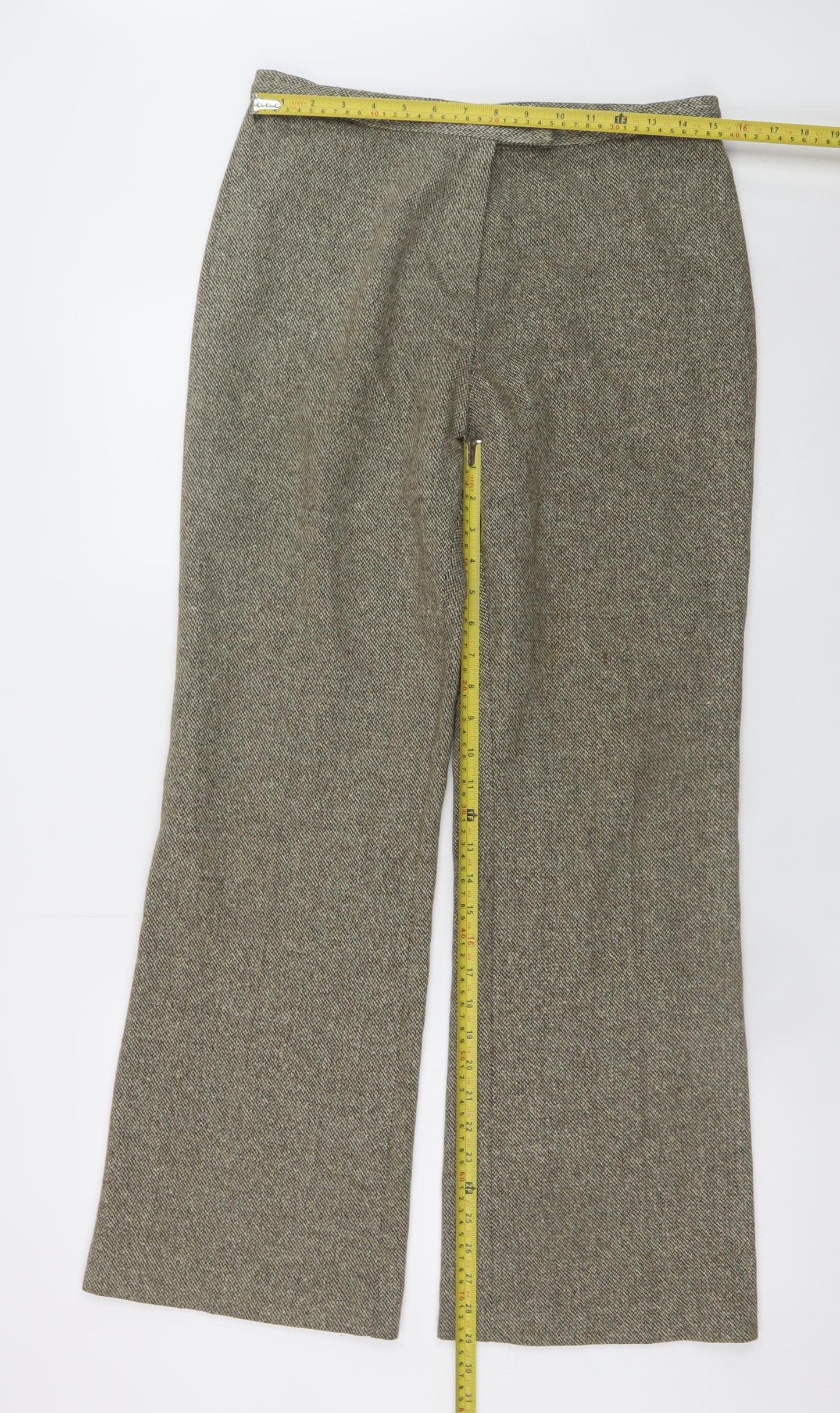 Womens UK Size 14 Marks and Spencer Regular Fit Business Formal Workwear Brown T