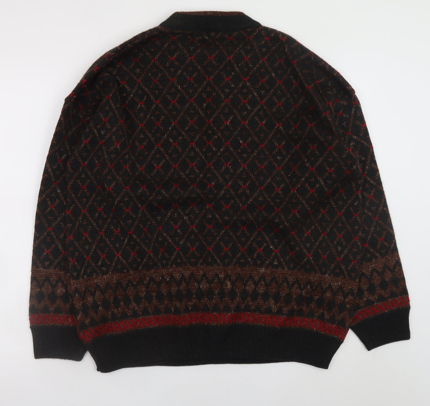 Mens UK Size XL Marks and Spencer Brown Pullover Jumper