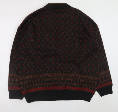 Mens UK Size XL Marks and Spencer Brown Pullover Jumper
