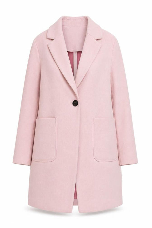 Womens UK Size 10 Marks and Spencer Pink Overcoat