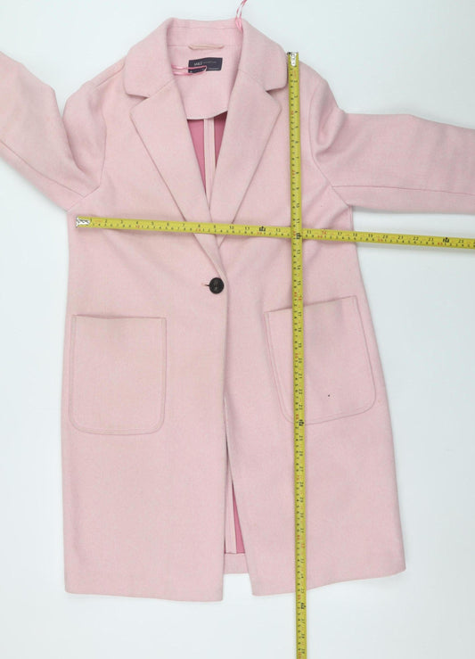 Womens UK Size 10 Marks and Spencer Pink Overcoat