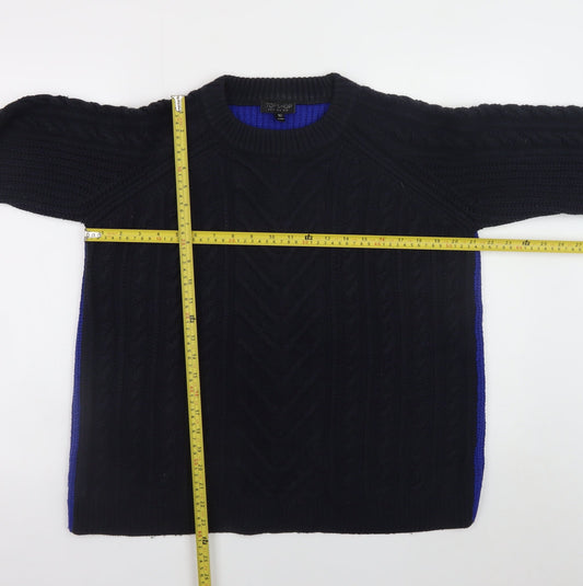 Unisex Adults UK Size L Topshop Blue Pullover Jumper