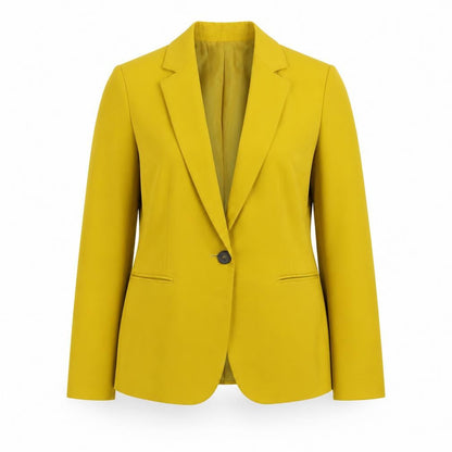 ZARA Women’s Yellow Slim Fit Single Breasted Blazer Size 8