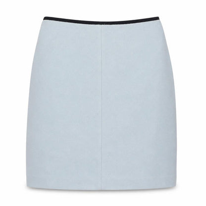 Marks and Spencer Women Blue Wool Blend Knee Length Pencil Skirt UK 8