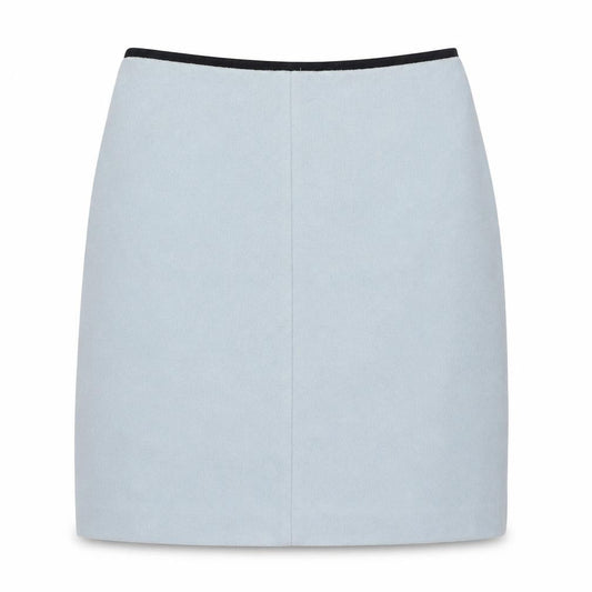 Marks and Spencer Women Blue Wool Blend Knee Length Pencil Skirt UK 8