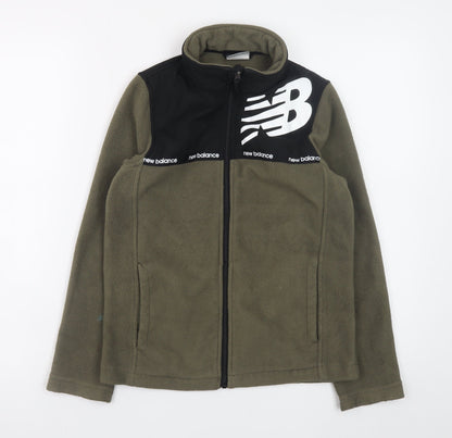 Boys UK Size 8 Years New Balance Green Track Jacket