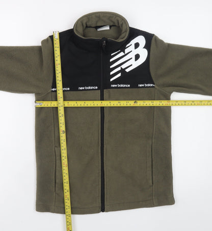 Boys UK Size 8 Years New Balance Green Track Jacket