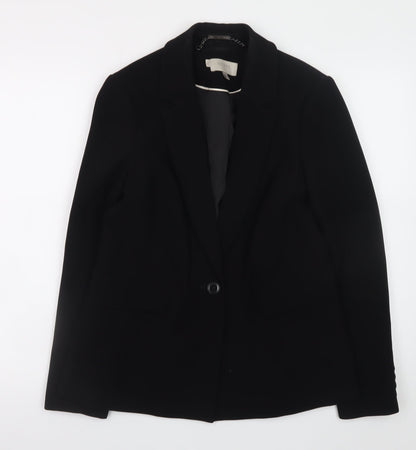 Hobbs Women’s Black Polyester Blazer UK 10 Classic Work Jacket
