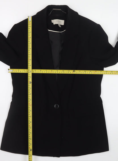 Hobbs Women’s Black Polyester Blazer UK 10 Classic Work Jacket