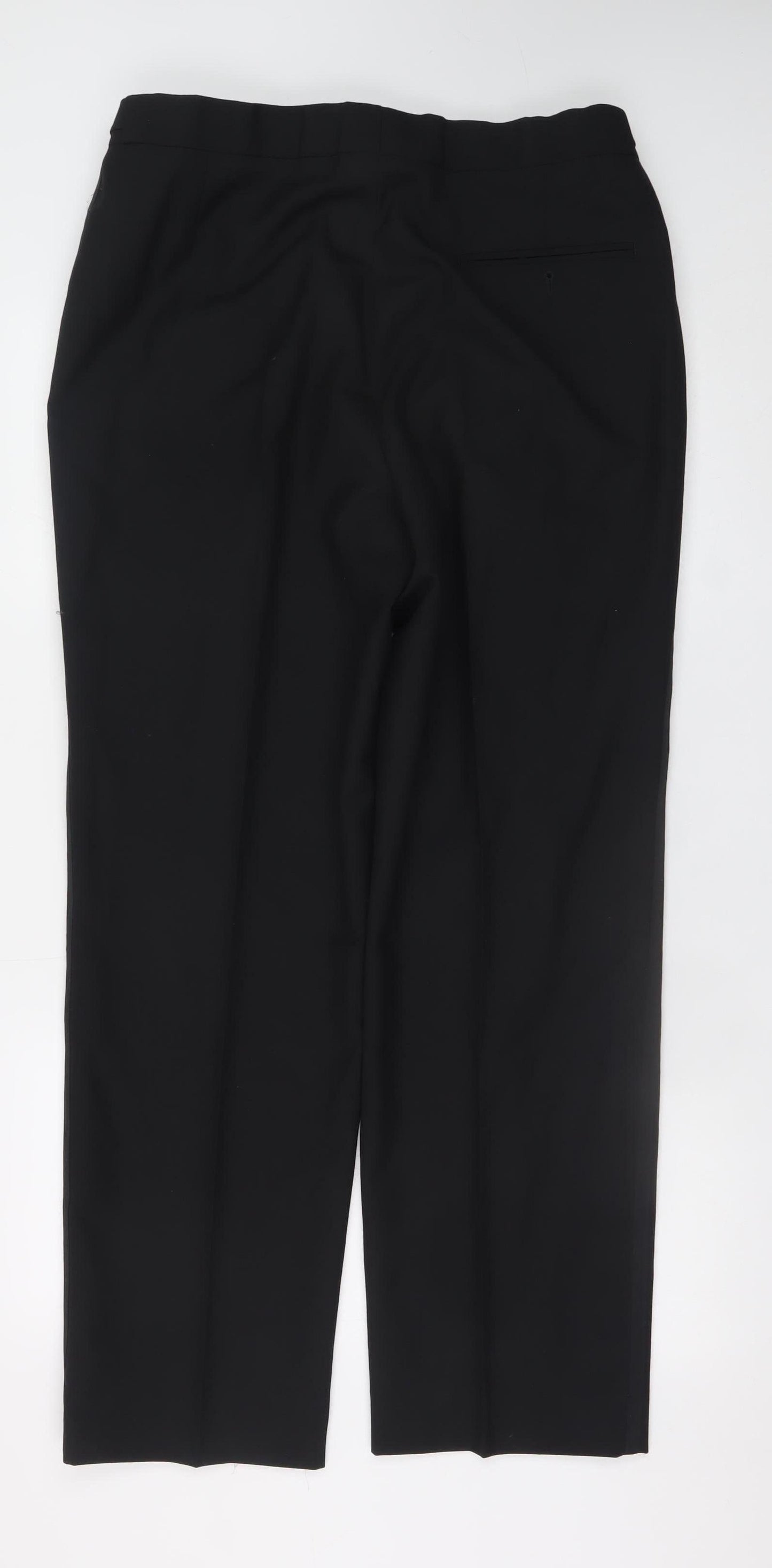 Mens UK Size 36 in Drescott Classic Fit Dress Pants Black Trousers