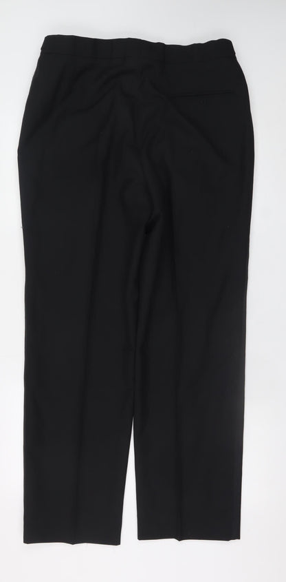 Mens UK Size 36 in Drescott Classic Fit Dress Pants Black Trousers