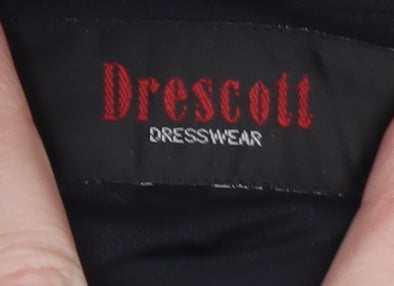 Mens UK Size 36 in Drescott Classic Fit Dress Pants Black Trousers