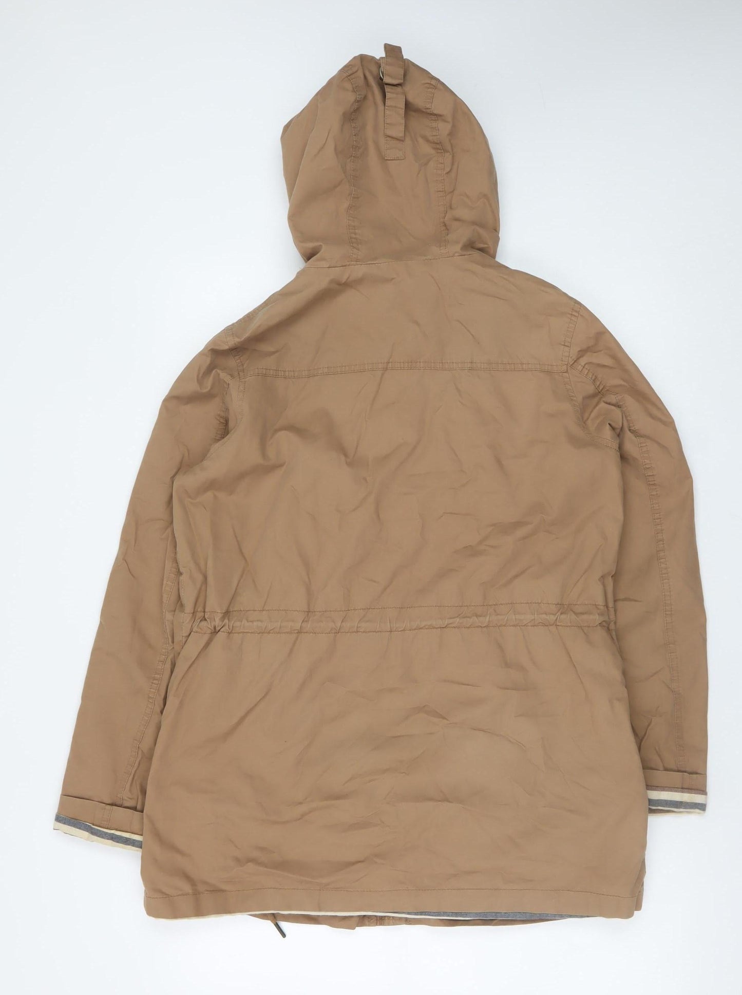 Womens UK Size 10 Fat Face Beige Parka Coat