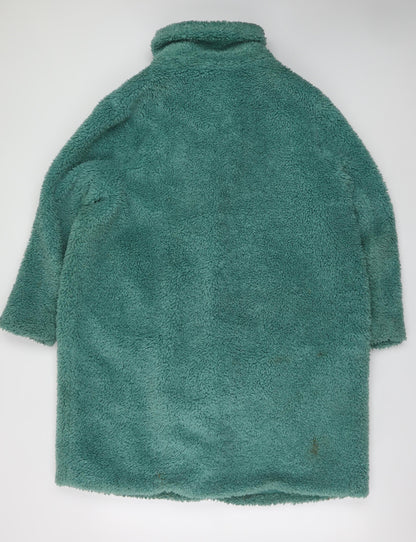 Womens UK Size 18 Papaya Green Overcoat