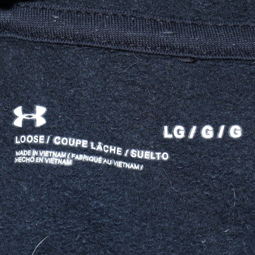 Mens UK Size L Under Armour Black Pullover Hoodie