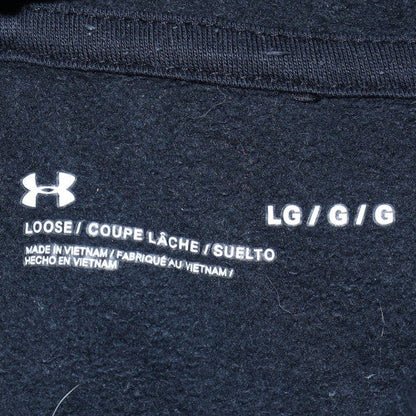 Mens UK Size L Under Armour Black Pullover Hoodie