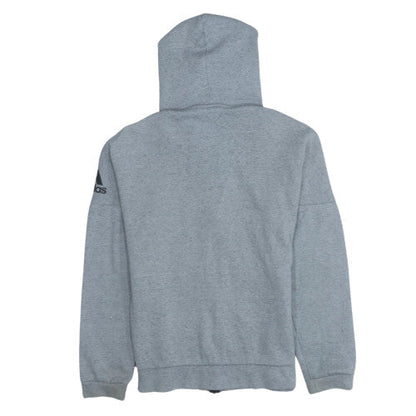 Mens UK Size S Adidas Grey Full Zip Hoodie