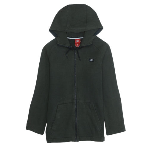 Mens UK Size M Nike Green Full Zip Hoodie