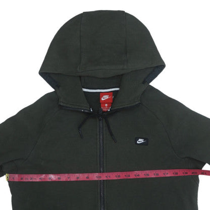 Mens UK Size M Nike Green Full Zip Hoodie