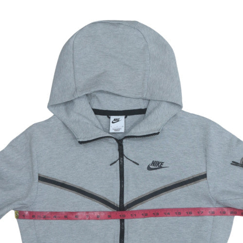 Mens UK Size S Nike Grey Full Zip Hoodie