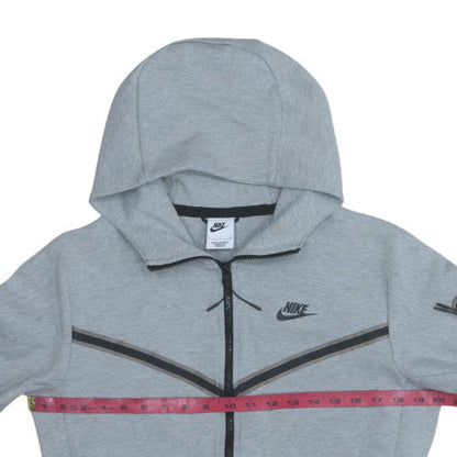 Mens UK Size S Nike Grey Full Zip Hoodie