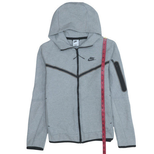 Mens UK Size S Nike Grey Full Zip Hoodie