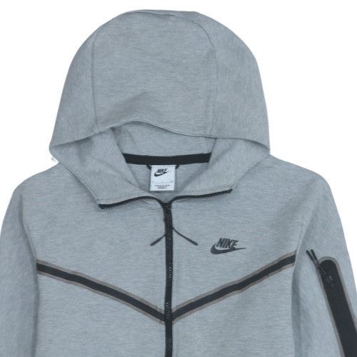 Mens UK Size S Nike Grey Full Zip Hoodie