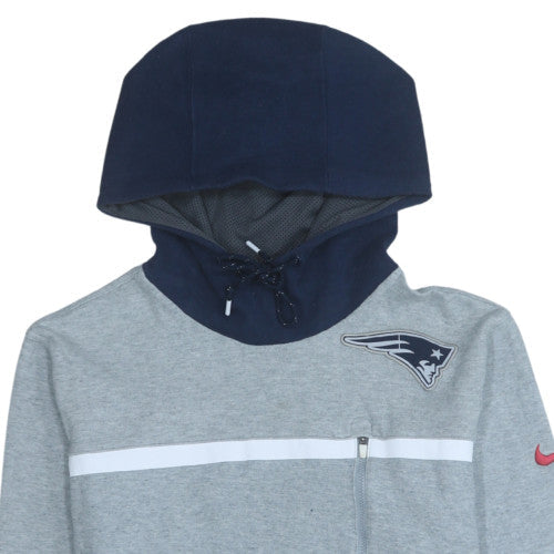 Mens UK Size M Nike Grey Pullover Hoodie