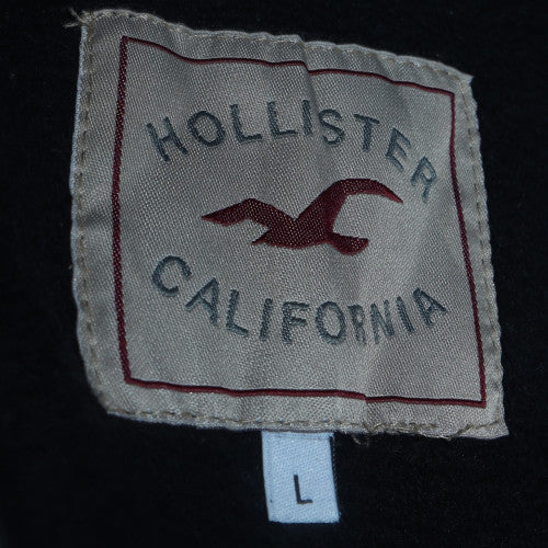 Womens UK Size L Hollister Black Full Zip Hoodie