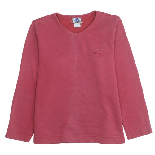 Womens UK Size M Adidas Red Pullover Sweatshirt