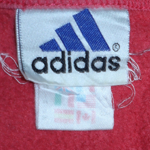 Womens UK Size M Adidas Red Pullover Sweatshirt