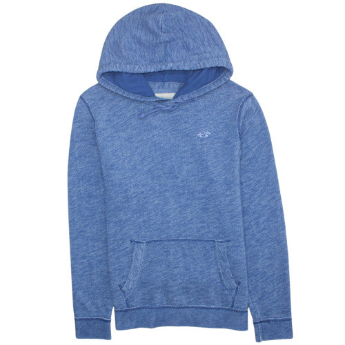 Mens UK Size S Hollister Blue Pullover Hoodie