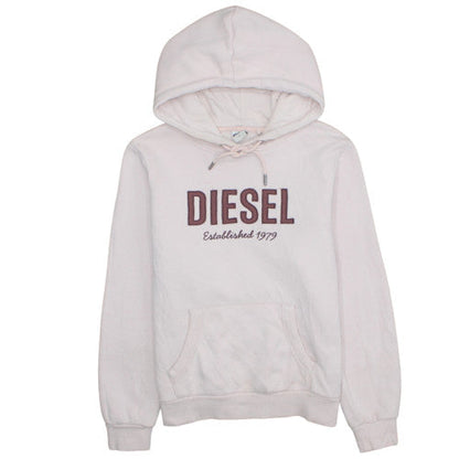 Womens UK Size S Diesel Beige Pullover Hoodie