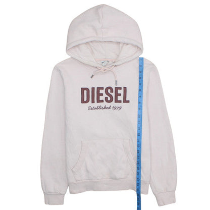 Womens UK Size S Diesel Beige Pullover Hoodie