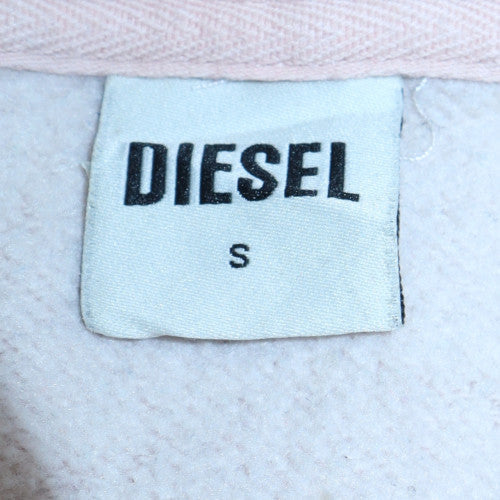 Womens UK Size S Diesel Beige Pullover Hoodie