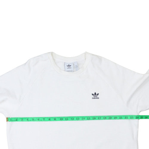 Mens UK Size XL adidas White Pullover Sweatshirt