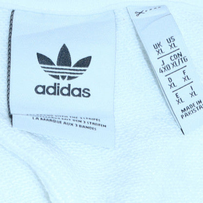 Mens UK Size XL adidas White Pullover Sweatshirt