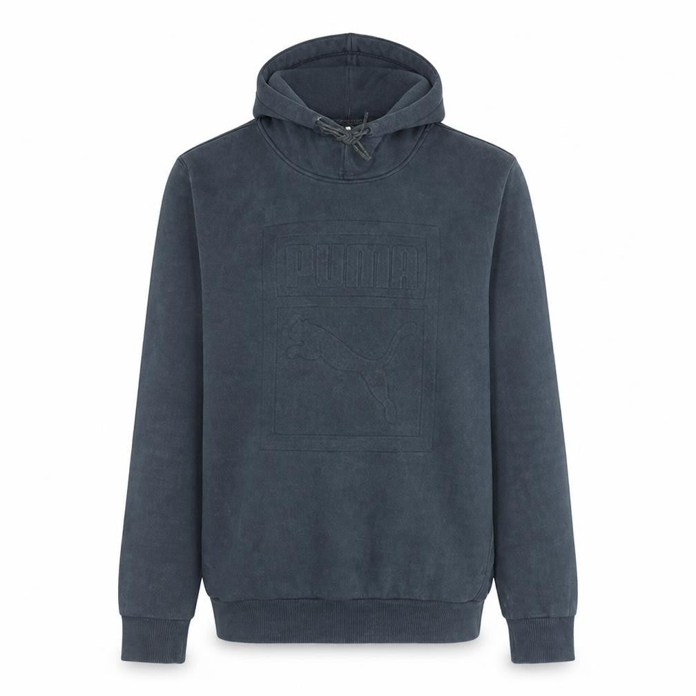 Mens UK Size M Puma Blue Pullover Hoodie