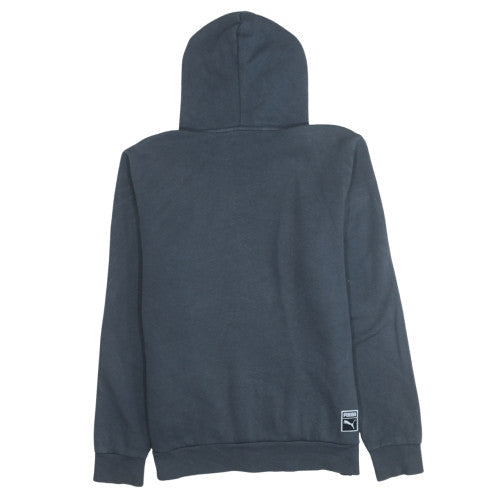 Mens UK Size M Puma Blue Pullover Hoodie