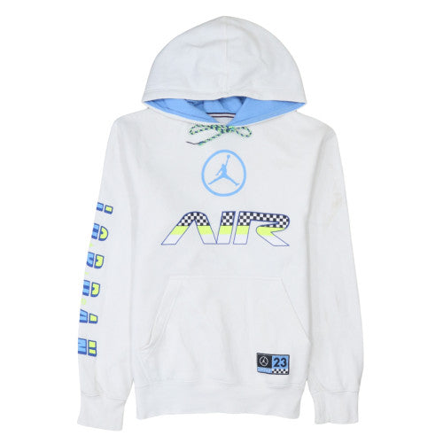 Mens UK Size L Jordan White Pullover Hoodie