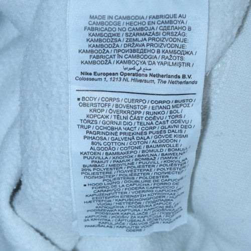 Mens UK Size L Jordan White Pullover Hoodie