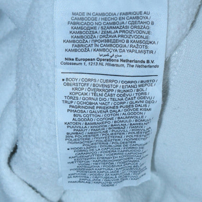 Mens UK Size L Jordan White Pullover Hoodie