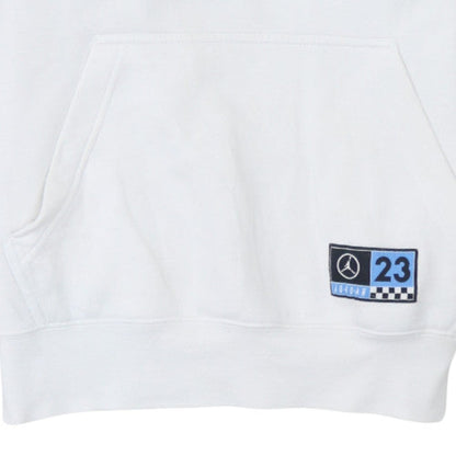Mens UK Size L Jordan White Pullover Hoodie