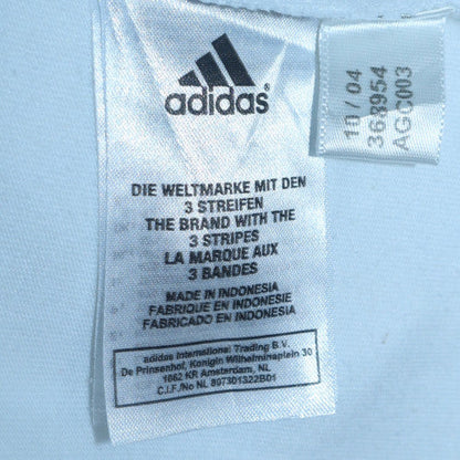 Adidas Men's White and Black Short Sleeve Crew Neck Sports T-Shirt Size L